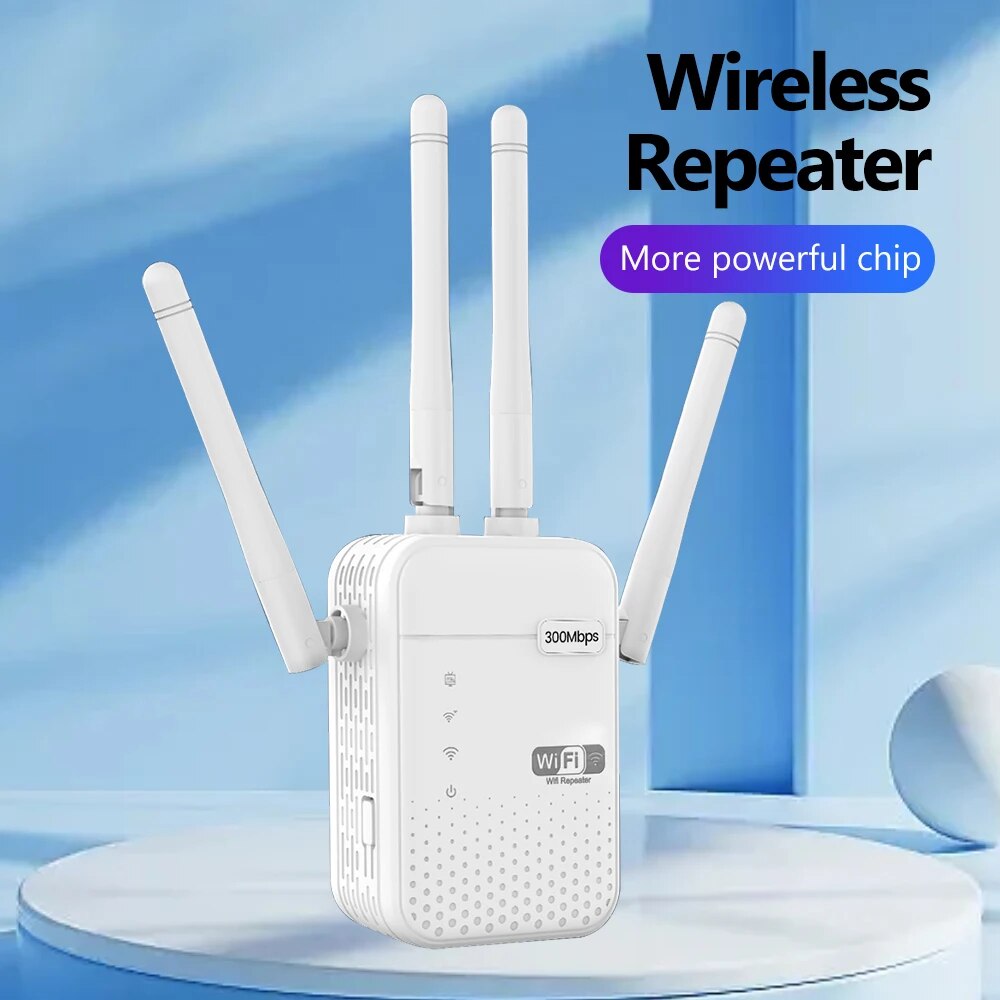 Smart Home Router - Penguat wi-fi nirkabel 300Mbps, Router sinyal
