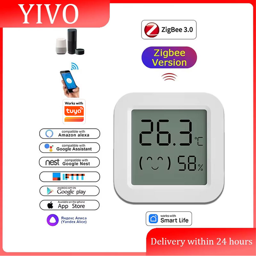 Smart Home Tablet - Zigbee 3.0 Sensor Suhu dan Kelembapan