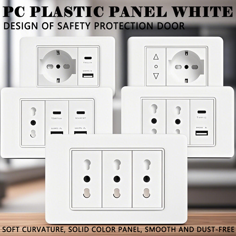 Smart Home For Pc - 118 Buah Soket Panel Plastik USB