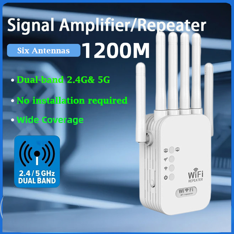 Smart Home Router - KATORD 1200Mbps Pengulang WiFi Nirkabel 2.4G