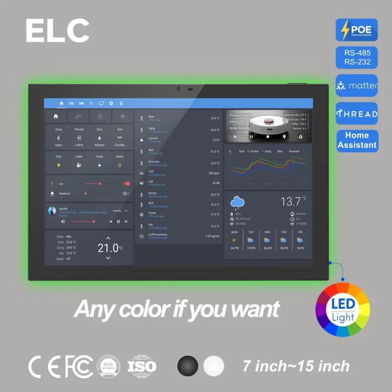 Smart Home Tablet - Panel Rumah Pintar Home Assistant 10.1