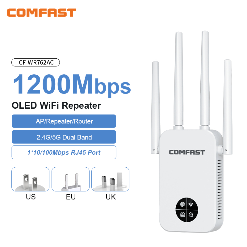 COMFAST 1200Mbps Wifi Repetido - Smart Home X10 ulasan dan harga
