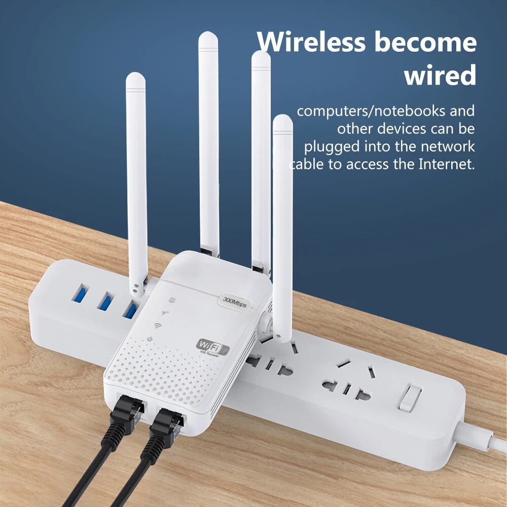 Penguat wi-fi nirkabel 300Mbps - Smart Home Router ulasan dan harga
