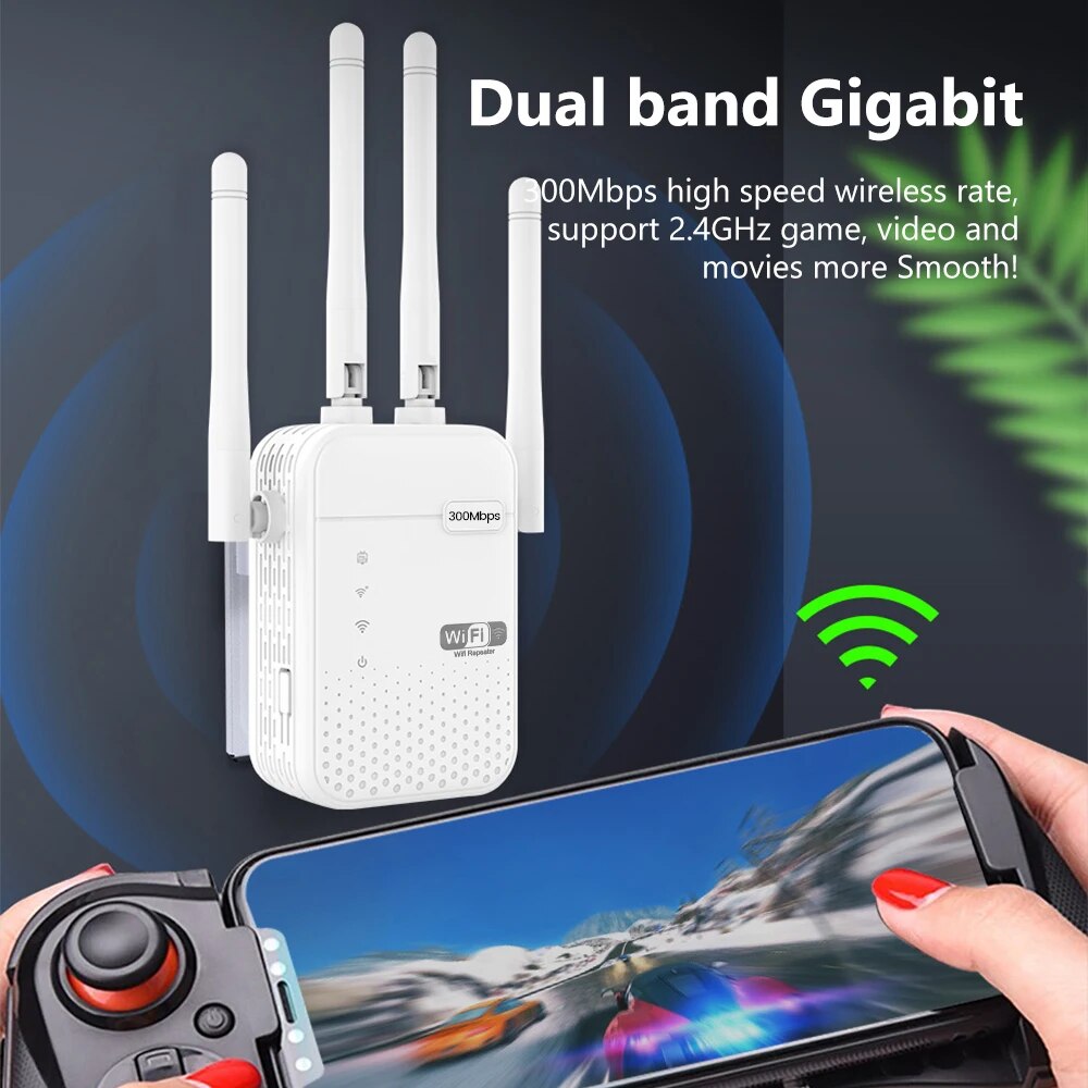 Penguat wi-fi nirkabel 300Mbps - Smart Home Router ulasan dan harga