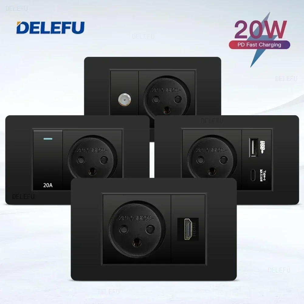 DELEFU Hitam PC tahan api USB  - Smart Home For Pc ulasan dan harga