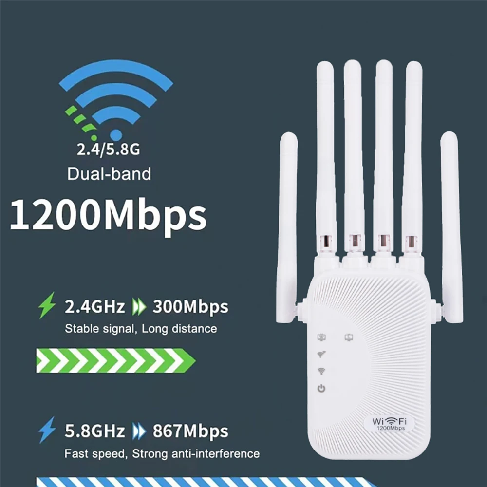 KEBIDUMEI 1200Mbps 2.4G & 5GHz - Smart Home Router ulasan dan harga