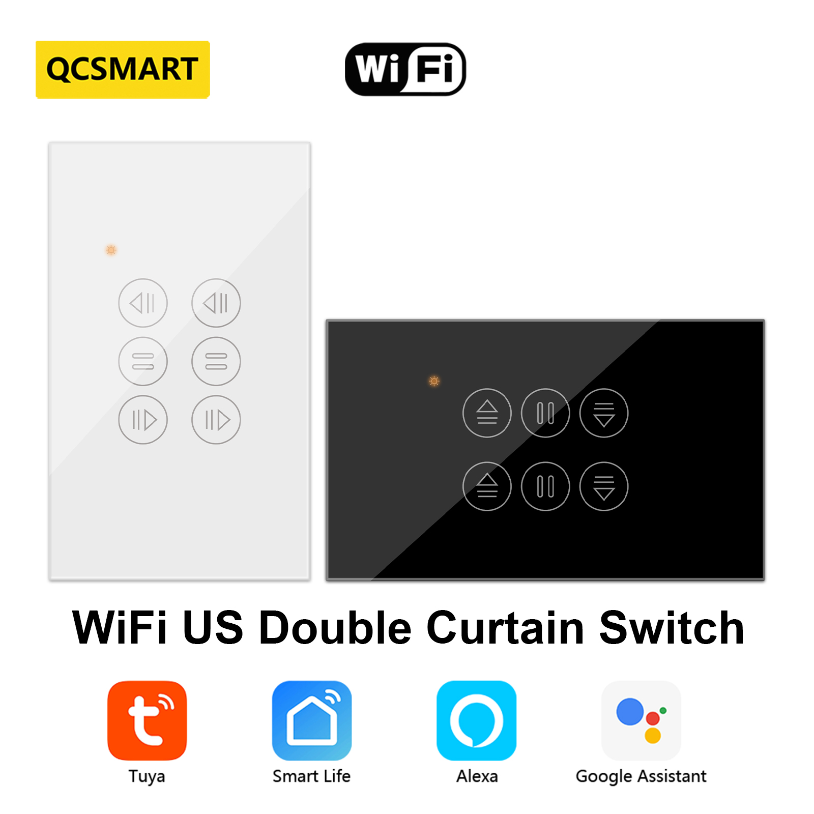 QCSMART WiFi Tirai Ganda US Sw - Universal Remote Smart Home ulasan dan harga