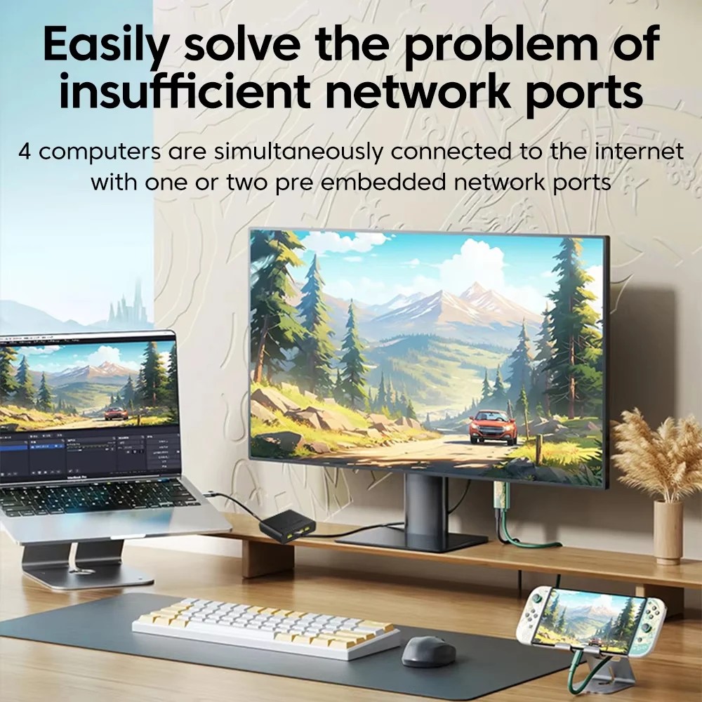 KEBIDU 5 Port 1000Mbps Gigabit - Smart Home Router ulasan dan harga