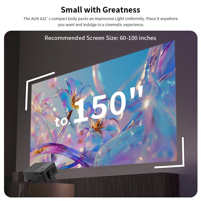 AUN A32 Pro Proyektor Android  - Smart Home X10 ulasan dan harga