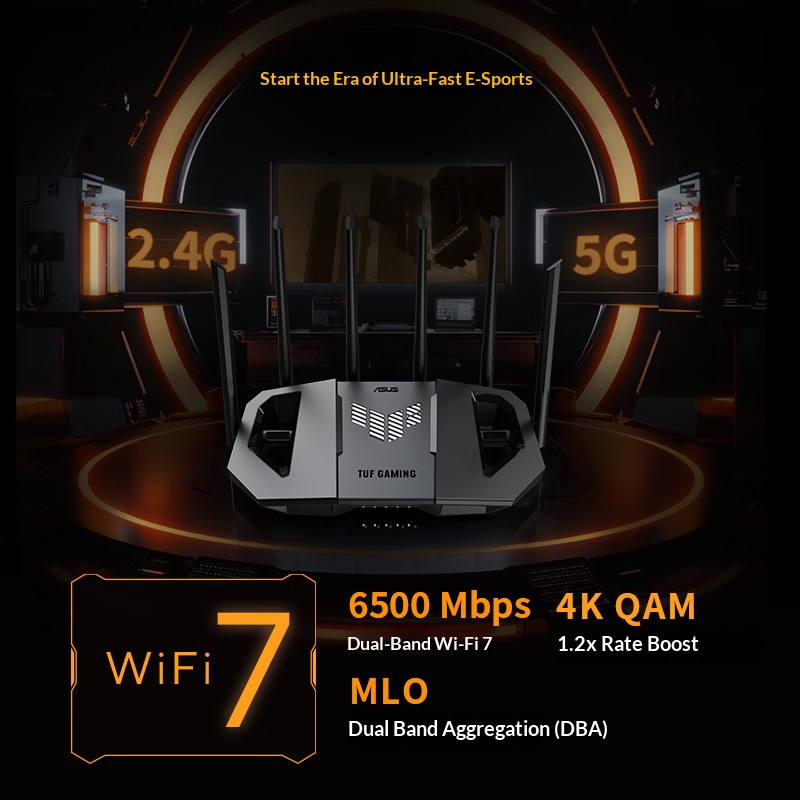 Router Gaming ASUS WiFi7 TUF G - Smart Home Router ulasan dan harga