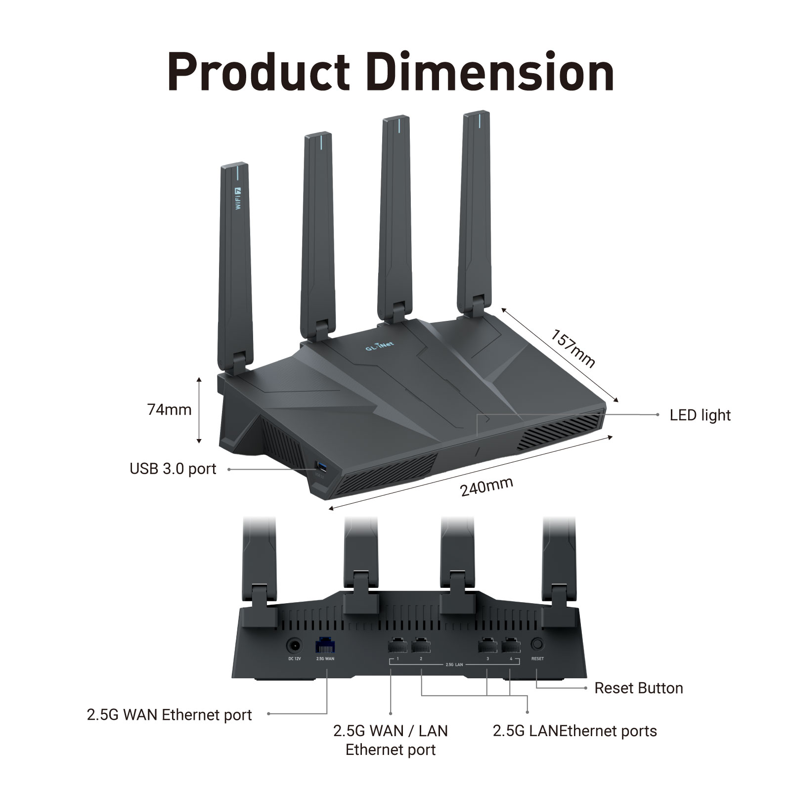 GL.iNet GL-BE6500 (Flint 3e) R - Smart Home Router ulasan dan harga