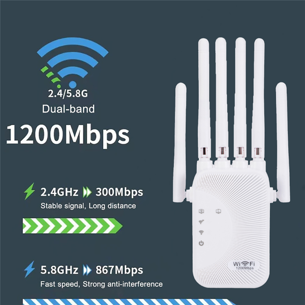 Kebidumei 1200Mbps WiFi Repeat - Smart Home Router ulasan dan harga